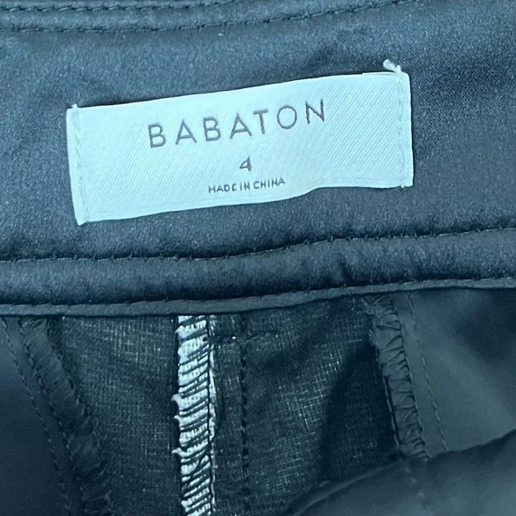 Aritzia | Babaton The New Command Pant in Black Gloss 4 Patent B16 - Picture 4 of 7